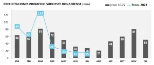 Lluvias en el Sudoeste bonaerense - Julio 2023