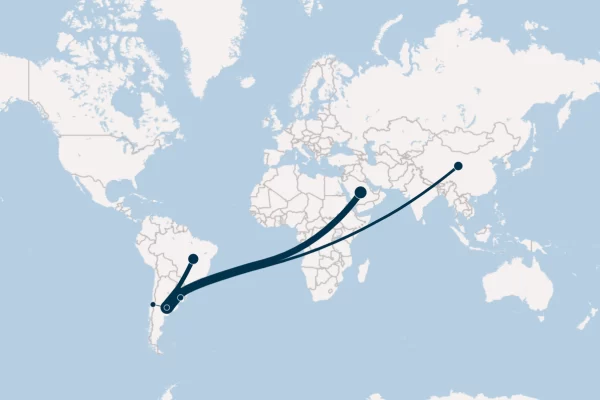 Dinámica de los destinos de las Exportaciones Argentinas de Cebada