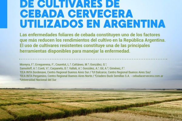 Perfil sanitario de cultivares de cebada cervecera utilizados en Argentina